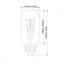 Mercana Lighting Filament E26 40W 4.2"H Bulb