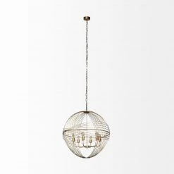 Mercana Titan Gold 6 Light Chandelier