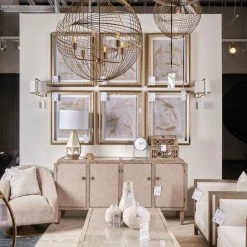 Mercana Titan Gold 6 Light Chandelier