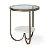 Mercana Reinhardt Glass & Marble Side Table