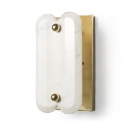 Mercana Gold & White Marble Sconce