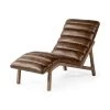 Mercana Pierre Leather Chaise Lounge Chair Furniture
