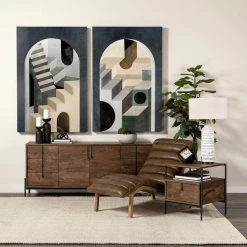 Mercana Pierre Leather Chaise Lounge Chair Furniture