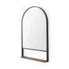Mercana Colby Arched Mirror With Wooden Shelf New Arrivals