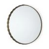 Mercana Gold Metal Scallop Edge Round Mirror New Arrivals