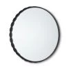 Mercana Metal Scallop Edge Round Mirror
