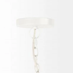 Mercana Lighting Thelma White-Washed Beaded Chandelier