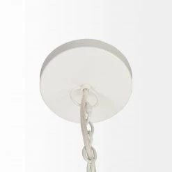 Mercana Lighting Thelma White-Washed Beaded Chandelier