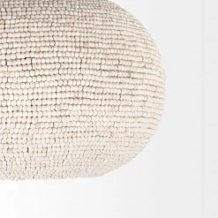Mercana Lighting Thelma White-Washed Beaded Chandelier