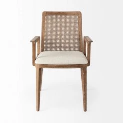Mercana Furniture Arie Natural Dining Arm Chair