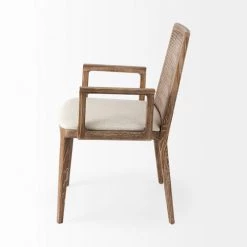 Mercana Furniture Arie Natural Dining Arm Chair