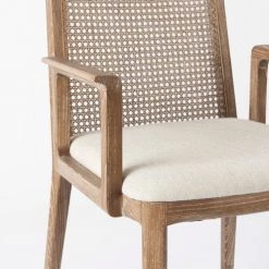 Mercana Furniture Arie Natural Dining Arm Chair