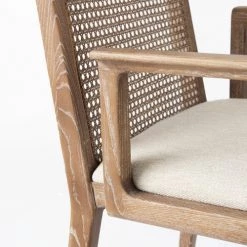 Mercana Furniture Arie Natural Dining Arm Chair