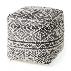 Mercana Patterned Pouf New Arrivals