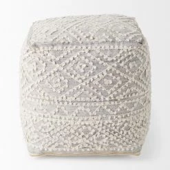 Mercana Patterned Pouf New Arrivals