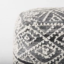 Mercana Patterned Pouf New Arrivals