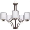 HOME Enhancements Saundra Nickel 5 Light Chandelier