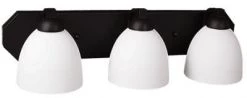 HOME Enhancements Victoria Matte Black Vanity Light Lighting