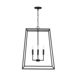 Capital Lighting Carson Black Iron Lantern Pendant