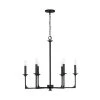Capital Lighting Black Iron 6 Light Chandelier