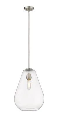 Z-Lite Ava 1 Light Brushed Nickel Pendant Lighting