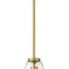 Z-Lite Lighting Ava 1 Light Brass Pendant