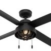 Hunter Spring Mill Black 52" Fan