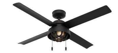 Hunter Spring Mill Black 52" Fan 3 Hunter Spring Mill Black 52" Fan