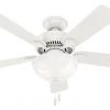 Hunter Simone 44" White Ceiling Fan