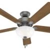Hunter Simone 52" Nickel Ceiling Fan Fans 1 Hunter Simone 52" Nickel Ceiling Fan Fans