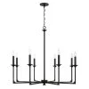 Capital Lighting Black Iron 8 Light Chandelier
