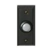 HOME Enhancements Matte Black Round Door Bell Button