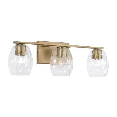 Capital Lighting Luke Aged Brass Vanity Light 3 Capital Lighting Luke Aged Brass Vanity Light