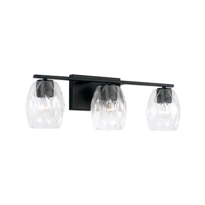 Capital Lighting Luke Matte Black Vanity Light 3 Capital Lighting Luke Matte Black Vanity Light