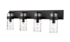Z-Lite Frenchie Matte Black Vanity Light Lighting