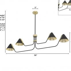 Hunter Giovana 4 Light Chandelier Lighting