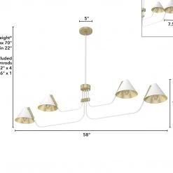 Hunter Giovana 4 Light Chandelier Lighting