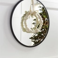 Mudpie SALE Felt Ball Wreath