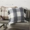 Mudpie Brushed Checked Pillow