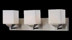 Z-Lite Cube Nickel 3 Light Vanity Lighting
