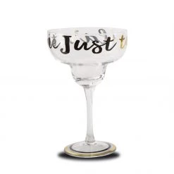 Mudpie Decor Just Tequila Margarita Glass