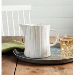 Mudpie Decor Textured Pitcher