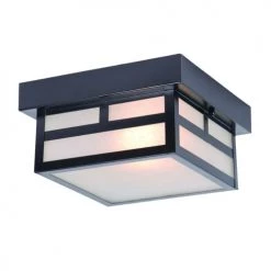 Acclaim Lighting Classic Black Outdoor Flushmount