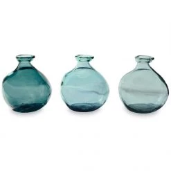 Mudpie Blue Short Irregular Vase