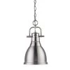 Golden Lighting Dunbar Small Pewter Pendant Light 1 Golden Lighting Dunbar Small Pewter Pendant Light