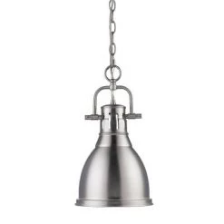 Golden Lighting Dunbar Small Pewter Pendant Light
