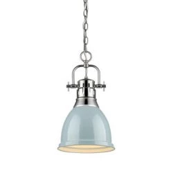 Golden Dunbar Small Seafoam Pendant Light