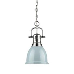Golden Dunbar Small Seafoam Pendant Light