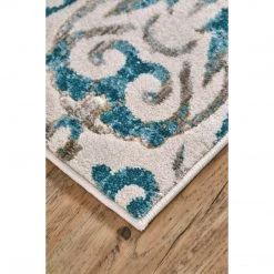 Feizy Keats Turquoise Rug