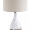 Creative Co-Op Lighting White Reactive Glaze Table Lamp 1 Creative Co-Op Lighting White Reactive Glaze Table Lamp